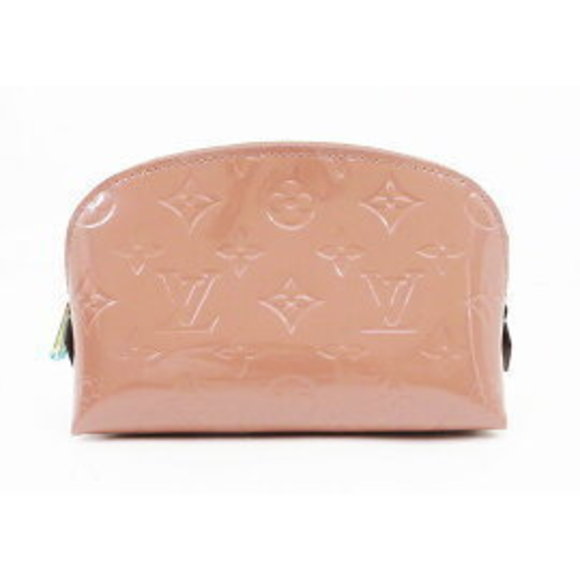 Louis Vuitton Cosmetic Pochette Vernis Rose Pink Velours - Picture 1 of 3